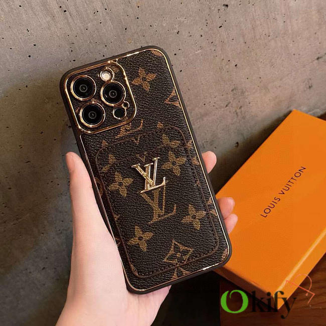 Okify Louis Vuitton Phone Case In Brown 20855 - 1