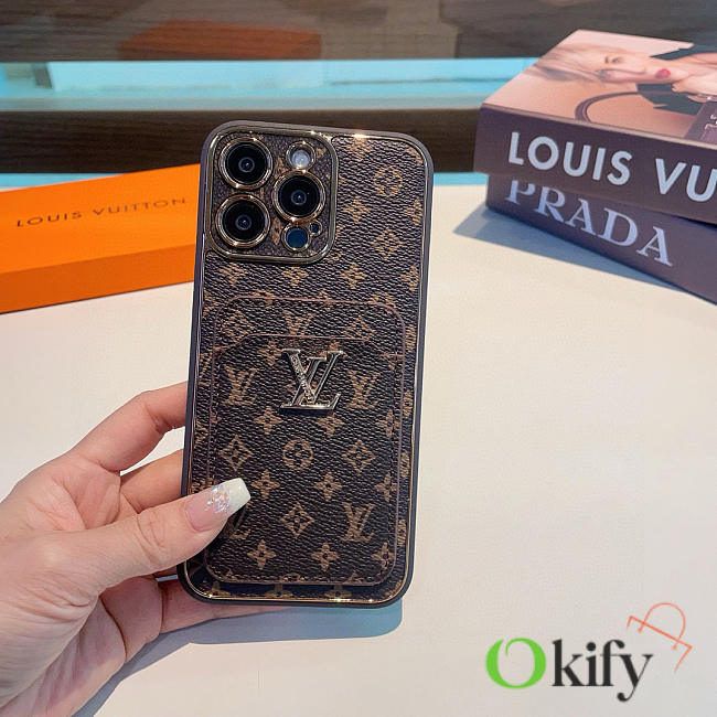 Okify Louis Vuitton Phone Case In Brown 20856 - 1