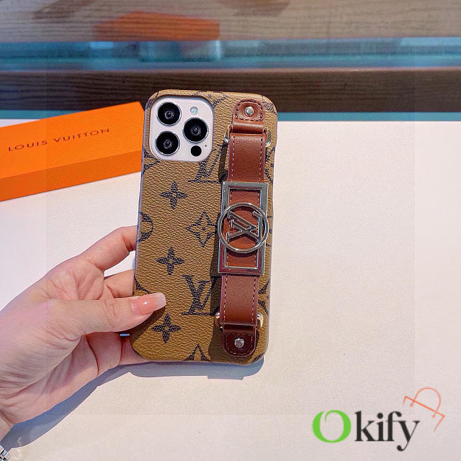 Okify Louis Vuitton Phone Case In Light Brown 20873 - 1