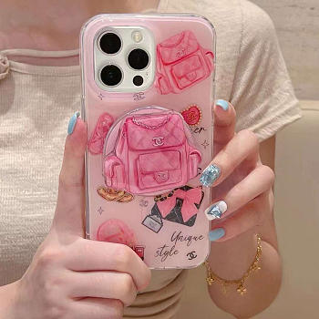 Okify CC Phone Case In Pink With Magnetic Holder 