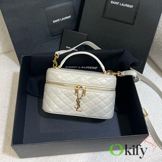 Okify YSL Gaby Vanity Bag In White 18x11x6.5cm - 1