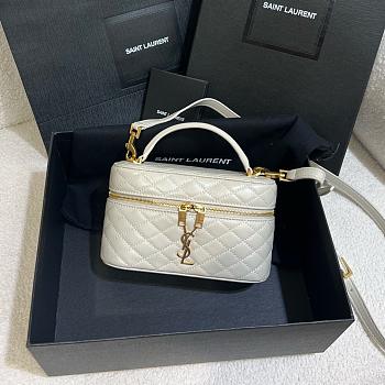 Okify YSL Gaby Vanity Bag In White 18x11x6.5cm