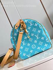 Okify Louis Vuitton Speedy P9 Bandoulière 40 M11564 In Turquoise Blue 40x26x23cm - 3