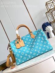 Okify Louis Vuitton Speedy P9 Bandoulière 40 M11564 In Turquoise Blue 40x26x23cm - 1