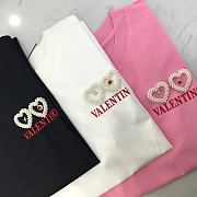 Okify Valentino T-Shirt With Two Heart Brooches SML  - 1