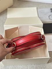 Okify Coach Heart Bag In Red And Pink 18x14cm - 6