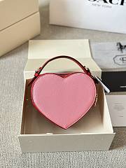 Okify Coach Heart Bag In Red And Pink 18x14cm - 2