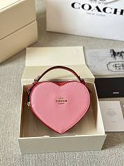 Okify Coach Heart Bag In Red And Pink 18x14cm - 1