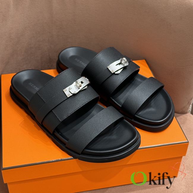 Okify Hermes Jackson Black Sandals EU39-46 - 1