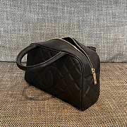 Okify CC Vintage Bowling Bag In Black 29x17x10cm - 4