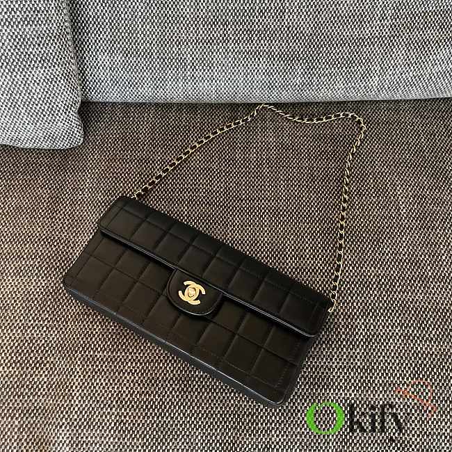 Okify CC Chocolate Bar Bag In Black 26x13x4cm - 1