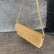 Okify CC Chocolate Bar Bag In Beige 26x13x4cm - 2