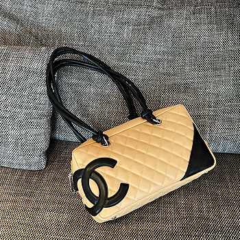 Okify CC Cambon Ligne Bag In Cream 15x26x9cm