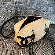 Okify CC Cambon Ligne Bag In Cream 15x26x9cm - 6