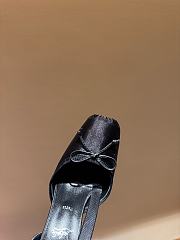 Okify Christian Louboutin Ballerina Satin Heels In Black 15.5cm - 5