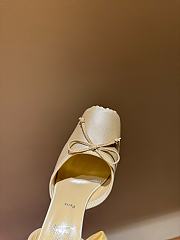 Okify Christian Louboutin Ballerina Satin Heels In Beige 15.5cm - 4