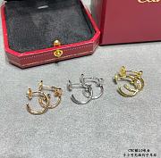 Okify Cartier Nail Earrings In Gold/Silver/Rose Gold - 1