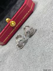 Okify Cartier Leopard Head Gold/Silver Earrings - 2