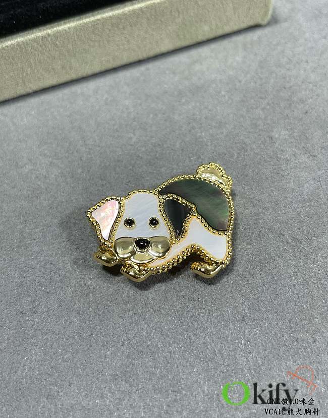 Okify VCA Dog Brooch - 1