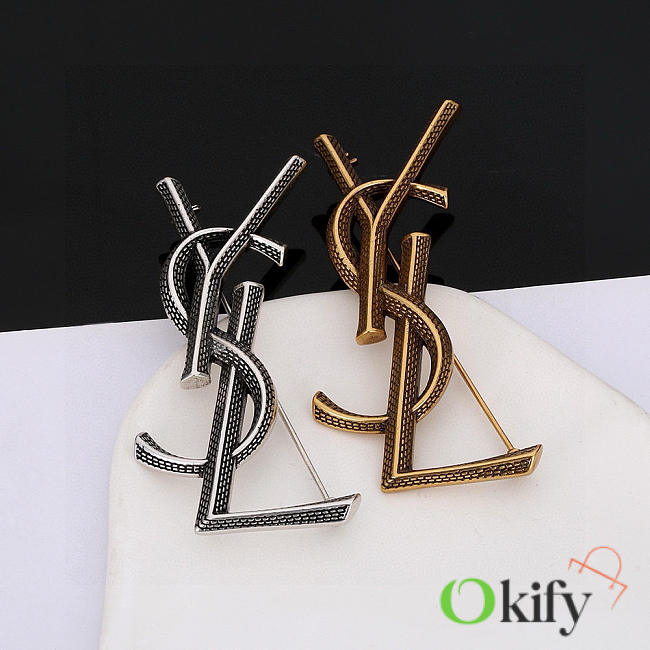 Okify YSL Gold/Silver Brooch 20924 - 1