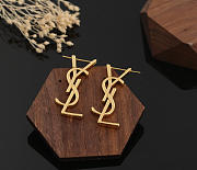 Okify YSL Gold/Silver Patent Earrings 20925 - 2