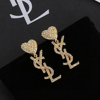 Okify YSL Gold Heart Earrings 