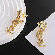 Okify YSL Gold Heart Earrings  - 4