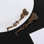 Okify YSL Gold/Silver Heart Earrings  - 4