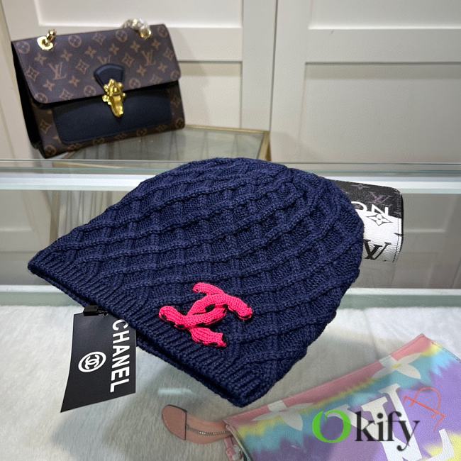 Okify CC Dark Blue Beanie  - 1