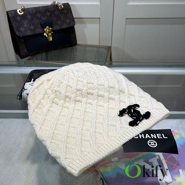 Okify CC White Beanie  - 1