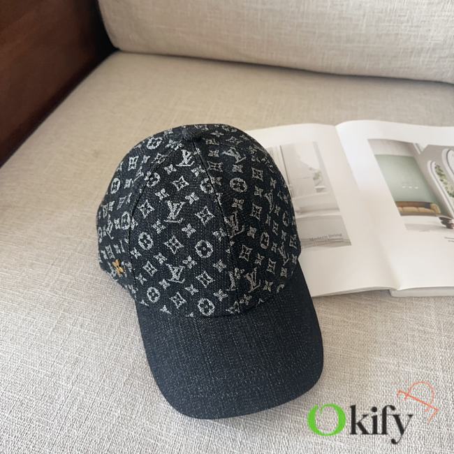 Okify Louis Vuitton Baseball Cap Hat In Black Monogram - 1