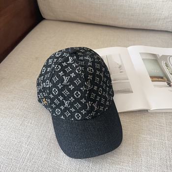 Okify Louis Vuitton Baseball Cap Hat In Black Monogram