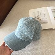 Okify Louis Vuitton Baseball Cap Hat In Light Blue Monogram - 3