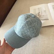 Okify Louis Vuitton Baseball Cap Hat In Light Blue Monogram - 2