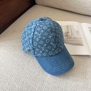 Okify Louis Vuitton Baseball Cap Hat In Blue Monogram - 3