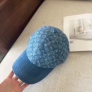 Okify Louis Vuitton Baseball Cap Hat In Blue Monogram - 2