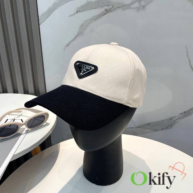 Okify Prada White And Black Cap 20954 - 1