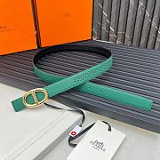 Okify Hermes Swift Epsom Green Belt 24mm 20963 - 5