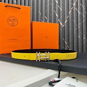 Okify Hermes Swift Epsom Yellow Belt 24mm - 1