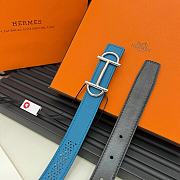 Okify Hermes Swift Epsom Blue Belt 24mm - 3