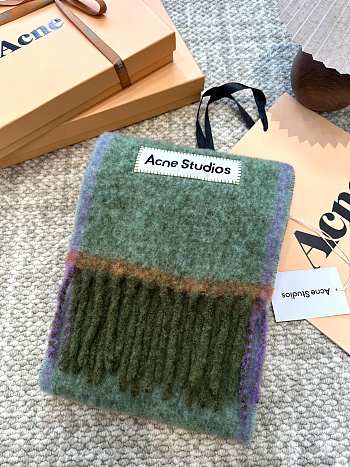 Okify Acne Studios Green Scarf 28x250cm