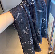 Okify CC Black Cashmere Scarf 105x200cm - 3