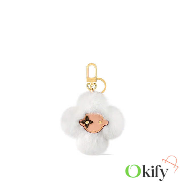 Okify Louis Vuitton Vivienne Fur Keychain M02300 - 1