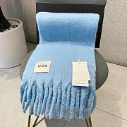 Okify COS Blue Mohair Scarf 30x180 - 1