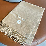 Okify CC Beige Cashmere Scarf 30x180cm 21001 - 1