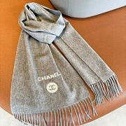 Okify CC Gray Grey Cashmere Scarf 30x180cm 21002 - 1