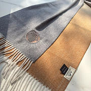 Okify Hermes Gray And Brown Scarf 35x180cm - 3