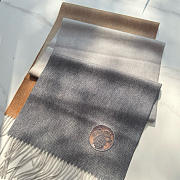 Okify Hermes Gray And Brown Scarf 35x180cm - 4