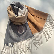 Okify Hermes Gray And Brown Scarf 35x180cm - 1