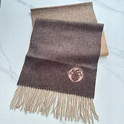 Okify Hermes Two Brown Scarf 35x180cm - 2